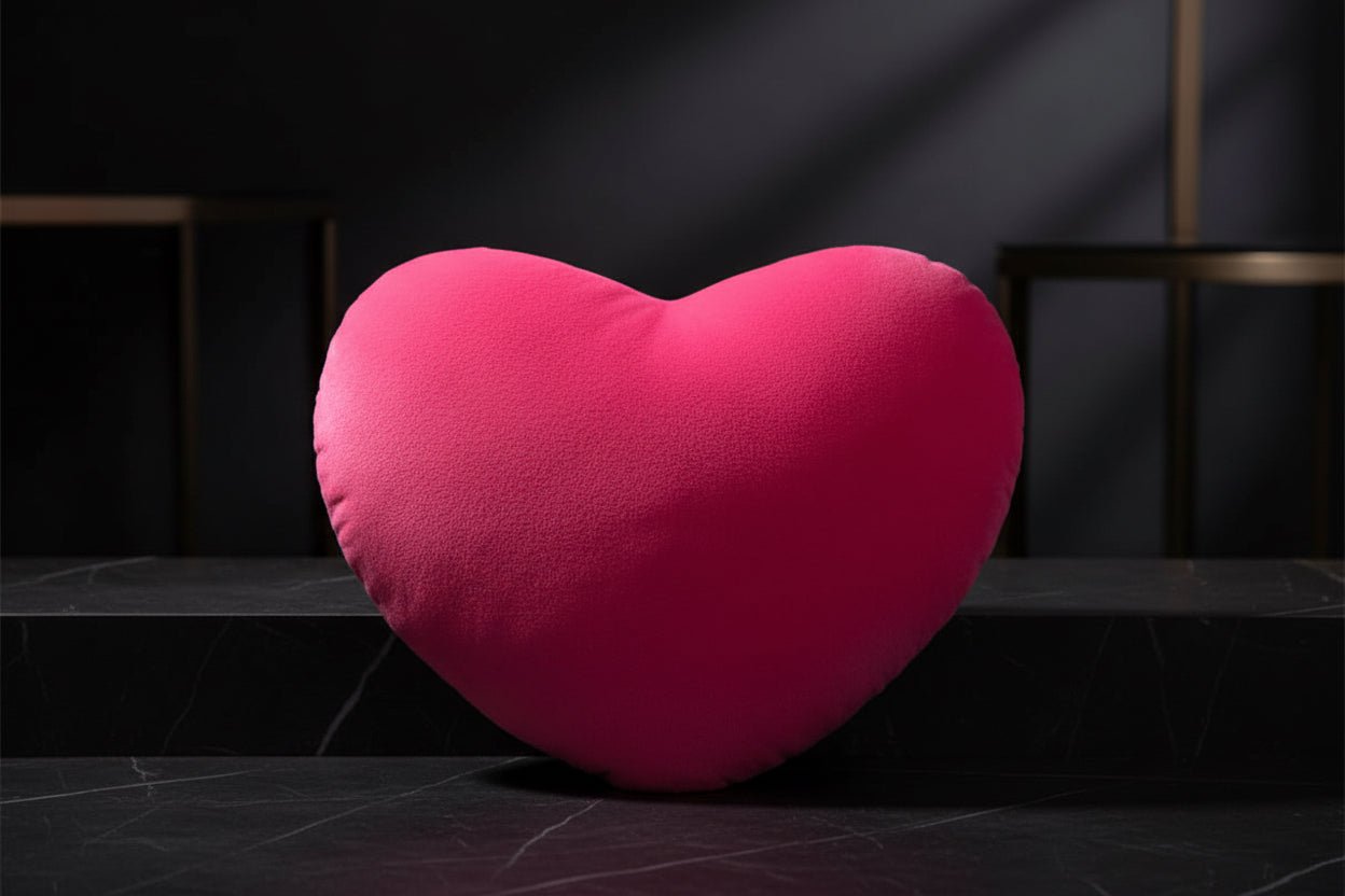 Heart Plush Pillow - Rose Bound