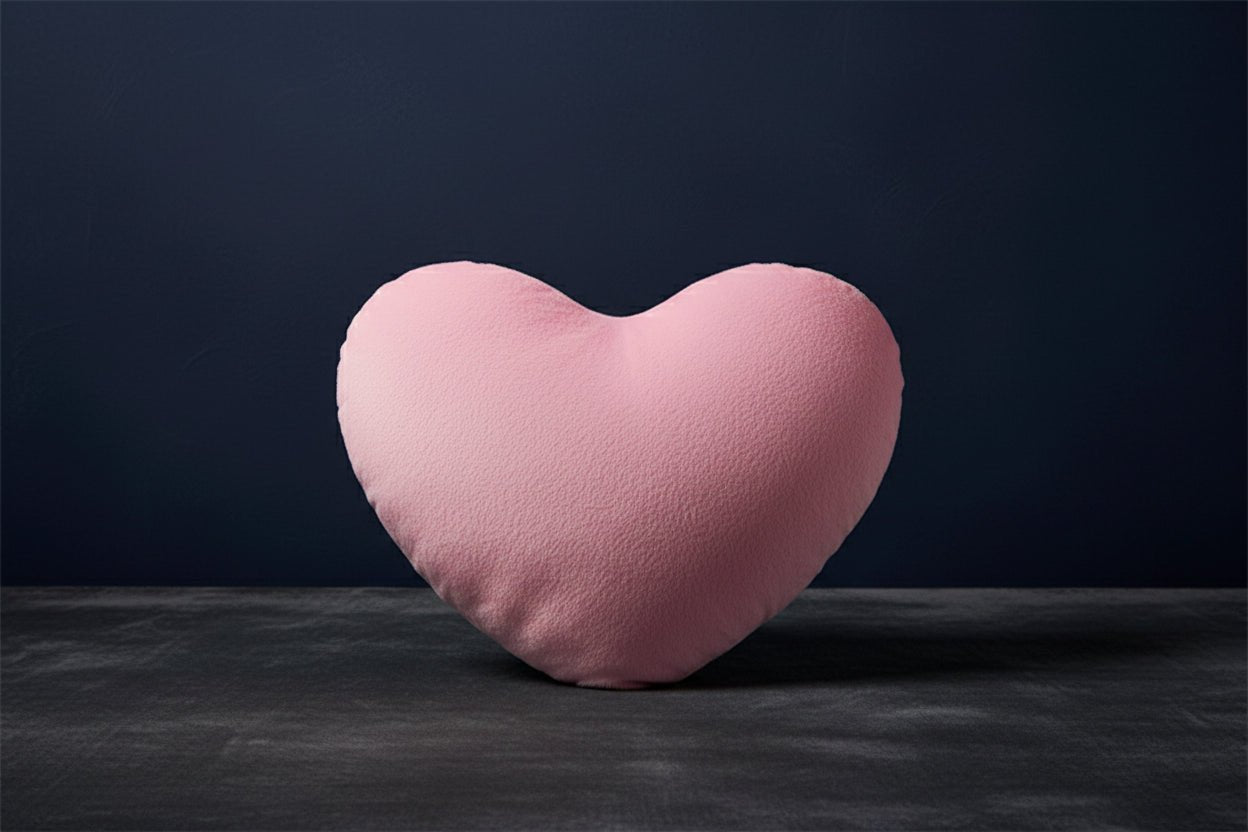 Heart Plush Pillow - Rose Bound