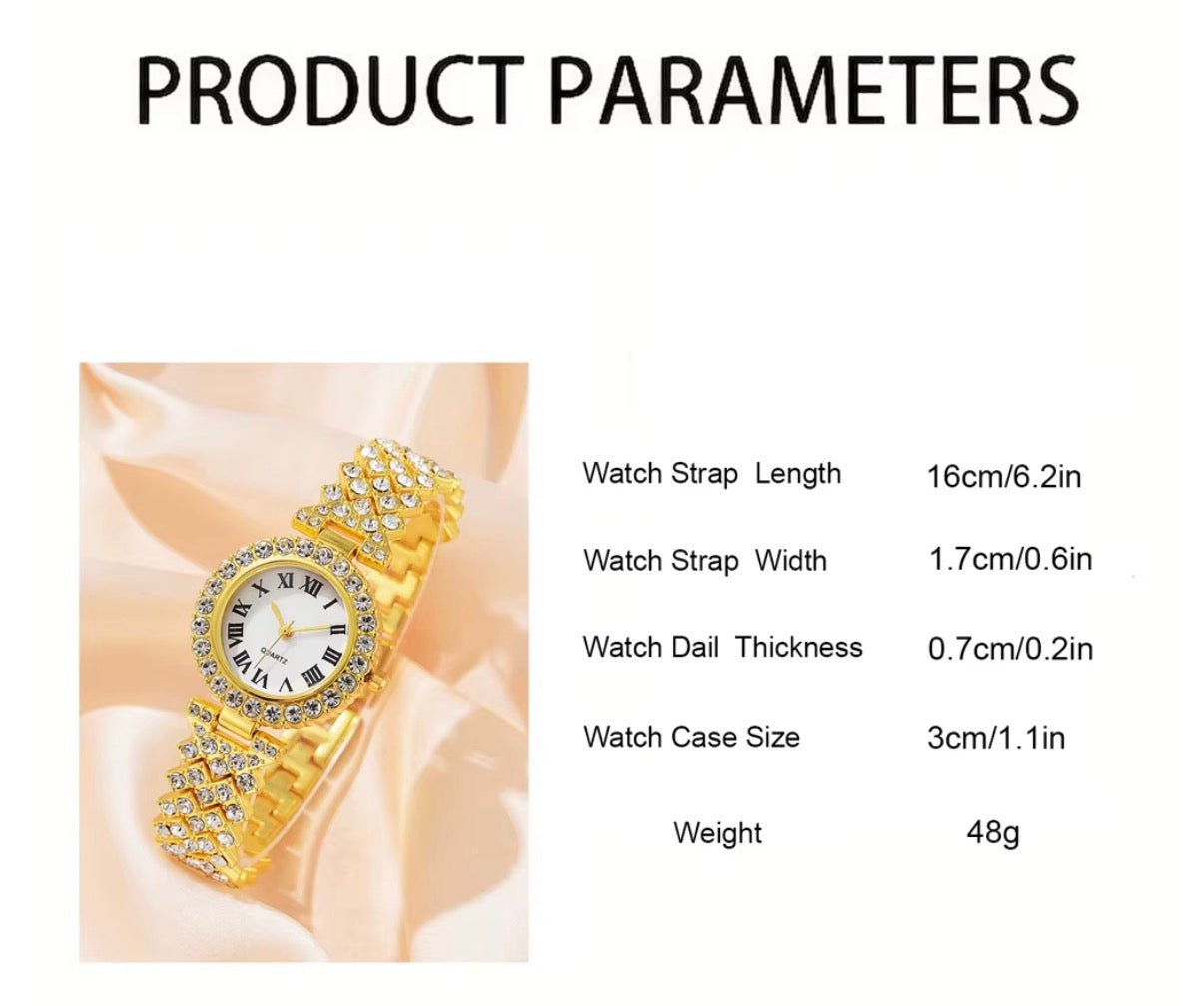 Luxury Gold 6Pcs Set - Rose Bound